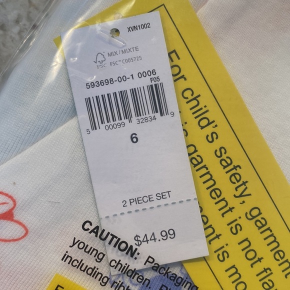 NWT Gap Kids 2 piece short sleeve PJ set. Snug fit size 6 - Picture 7 of 7